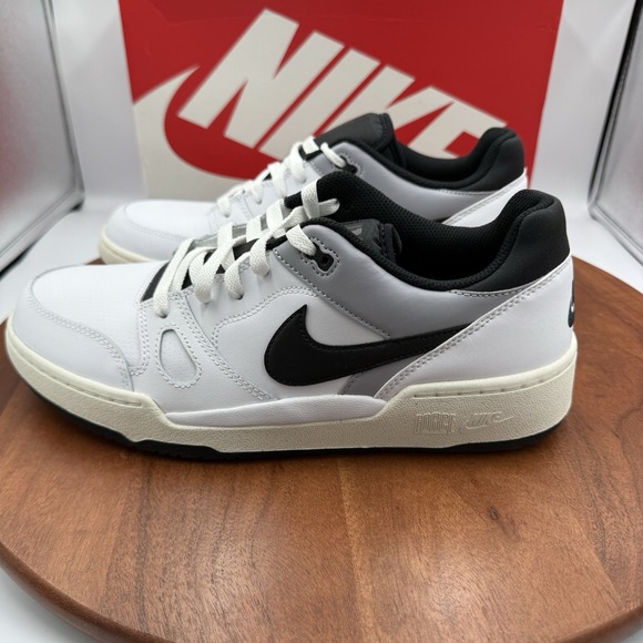NIKE Full‎ Force Lo Shoes Sneakers White/Black/Pewter Sail FB1362-101 Men\'s 10 main image 5